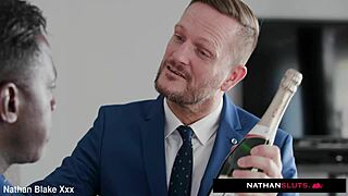 Busty spy Valentina Ricci double penetrated by two huge dicks