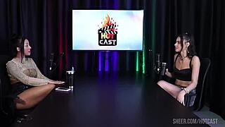 Swingers debora andrade sheer red lingerie toy vibrator bisexual orgy compilation