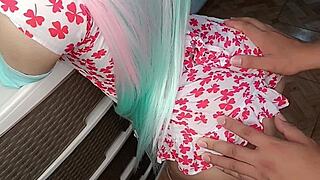 Quick Hard Fuck In Ass Before Stepmom Arrives In Bedroom With Curvy Fuck Doll