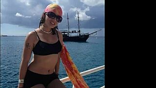 Beautiful Venezuelan Latina dancer performs gracefully