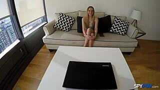 hey check out this spy pov of hollie mack's shaved pussy riding hard with tattoos and tits bouncing doggystyle cumshot