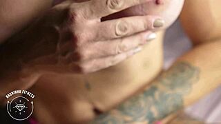 Inaugurating New Camera With Close-Up Big Clit Tits Tattoo Masturbation And Cum