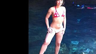 Beautiful Venezuelan Latina dancer performs gracefully