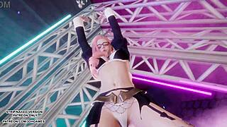 seraphine shakes that sexy kpop ass in uncensored hentai dance mmd 🔥💃