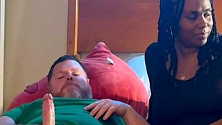 Homemade ebony babe sucks and fucks white cock in hood