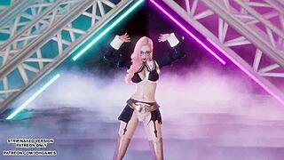 seraphine shakes that sexy kpop ass in uncensored hentai dance mmd 🔥💃