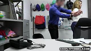 Officer Mike Mancini Blackmails Redhead Crystal Taylor With Monster Cock Threat