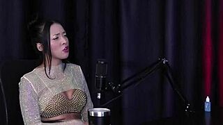 Swingers debora andrade sheer red lingerie toy vibrator bisexual orgy compilation