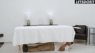 Cum Hungry Ukrainian Craves Tight Pussy Interracial Threesome in Hostel