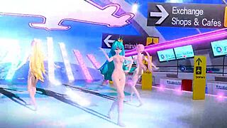 Hatsune Miku Rin and Luka tricolore full nude mod exposed
