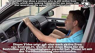 skinny german milf neighbor strips for public outdoor car sex with small tits bouncing