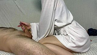 Hey want this hot milf's oily hands stroking you to happy ending?