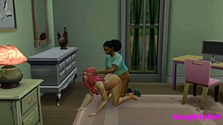 GIRL Catches Futa Masturbating! Gets BENT OVER ASSFUCKED PUNISHMENT Doggystyle!