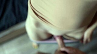 horny yoga wife caught masturbating helps quick creampie pussy
