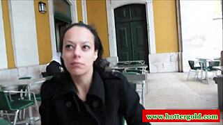 Horny latina babe in stockings seduces with heels and lingerie