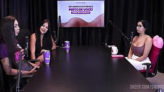 Heart racing watching sheer red outfits in renatinha melo wild cast compilation!