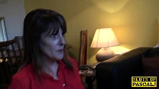 bent over religious mature sub spanked in stockings heels pierced