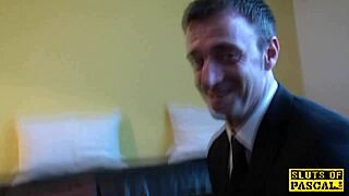 bent over religious mature sub spanked in stockings heels pierced