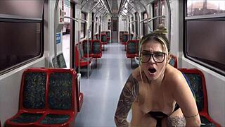 i crouched in the public train and fucked the hot secretary after work