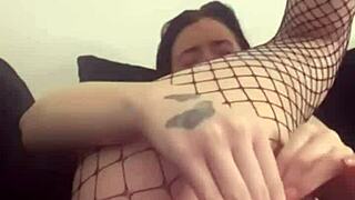 Experience horny british girlfriend's squirting solo webcam frenzy!