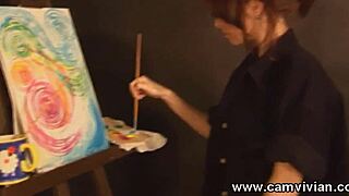 wow check out my shaved puffy redhead pussy up close