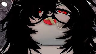 Bunny transsexual teases wildly before rough breeding on request