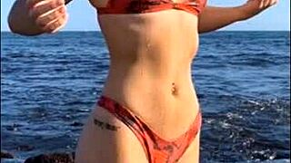 bikini girls on beach showing off real amateur curves and styles compilation