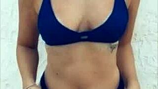 bikini girls on beach showing off real amateur curves and styles compilation