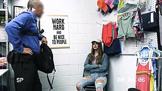 Slutty Stockings Teens Caught Stealing In Shop Fuck Cops To Escape Trouble