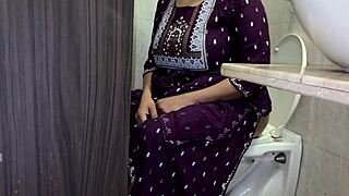 arushi caught peeing flashes wet pussy and curves