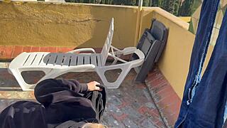 in the washing machine room my neighbor sucked me off until i came in her mouth