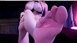 passionate alice worships sexy feet with hungry sucking