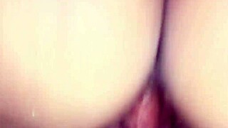 hard pussy pounding ends with deep creampie cumshot