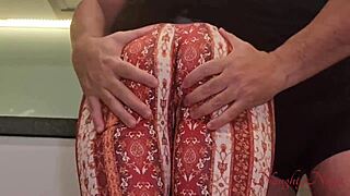 yo, that curvy milf cleaner always spreads for my cock after a fat tip in the kitchen