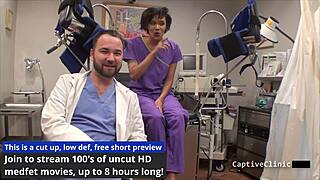 Nurse Jackie Banes spreads in heels backstage fetish!