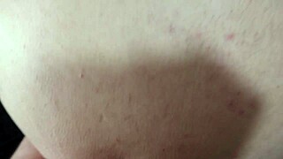 Arab hijab slut shoves monster cock deep in her tight ass