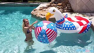 Cute blonde Riley Star gets pounded hard at wild party by Gi Joey