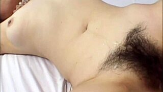 hot asian babe licks natural tits while fucked doggystyle hard