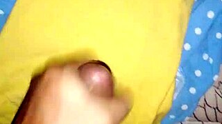 explosive cum eruption from throbbing cock jerk session