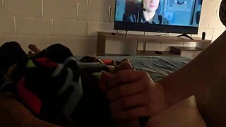 can't focus on the movie with my sexy bikini babe's big tits and ass teasing me