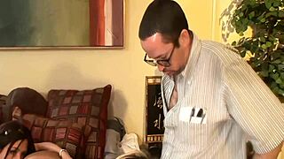 damn, black angelika's taking it in all holes at the office, shaved and ready!