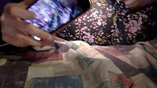 hey hubby watch this trainer stretch my wet pussy hard then creampie it