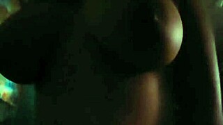 athletic latina's huge natural tits bounce wildly cowgirl style moaning loud