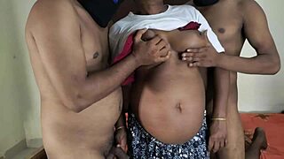 bangladeshi babe, ready for her threesome with cowgirl rides and tight pussy pounding?