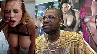 Christmas slut's tight ass and bald pussy crave anal cum facial pounding