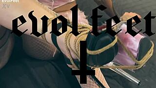 oh god, time for my bondage foot worship with toes sucking and heels domination