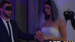 Pre-wedding bride slut heels tease old cock watcher