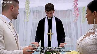mariana martix cheats fucking priest huge cock on her wedding day