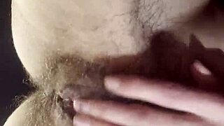 Teacher Fingers Dripping Hairy Pussy to Orgasm