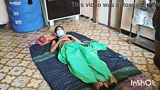 Village beauty Shivani dazzles in green saree